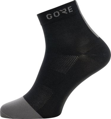 Gore Wear M Light Mid Socks - Black-Graphite Grey - XL, Black-Graphite Grey